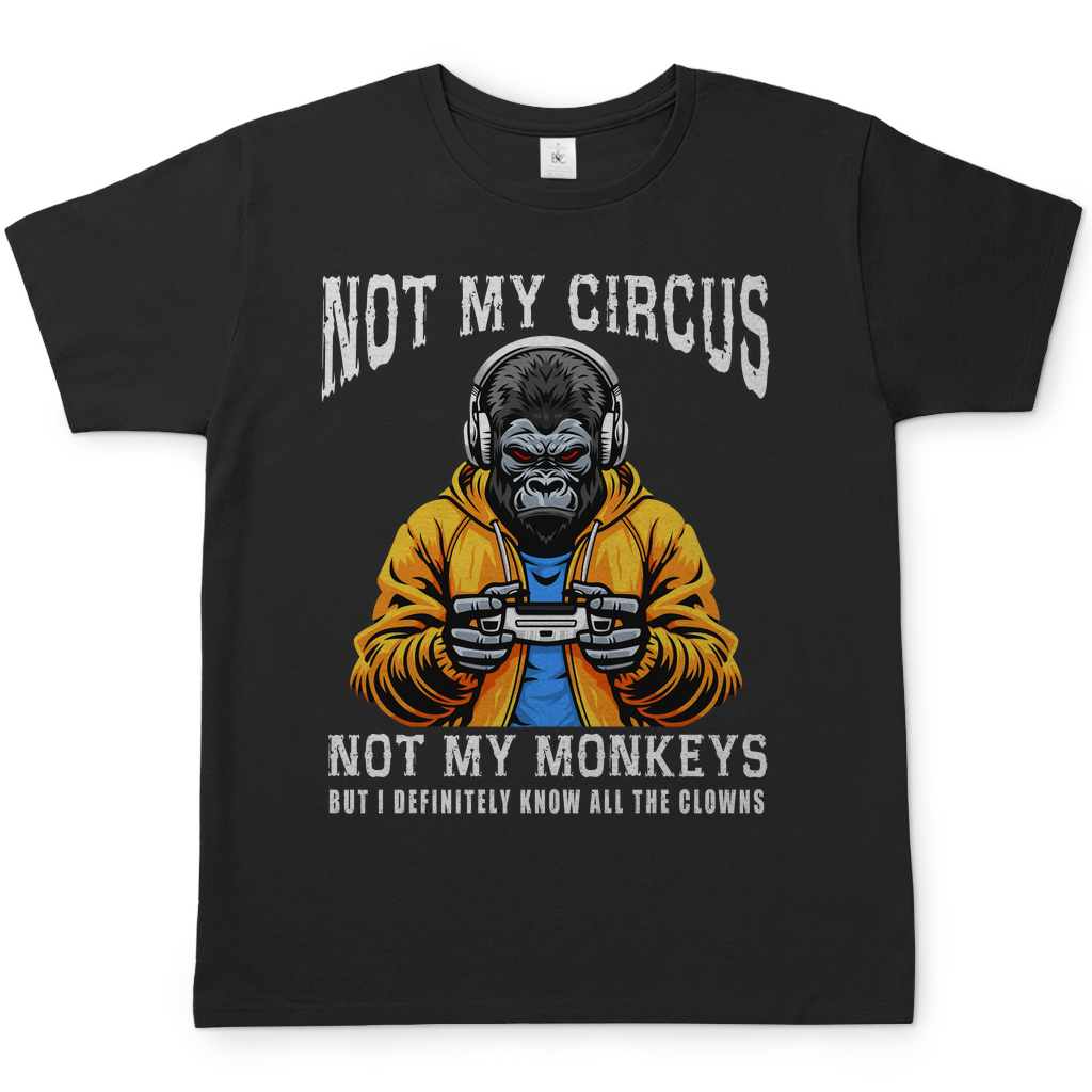 Herren T-Shirt Herren T-Shirt "Nicht Mein Zirkus Nicht Meine Affen"
