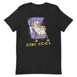 Lustiges Möwen Motiv "Stay Cool Lustige Möwe im Strandkorb "