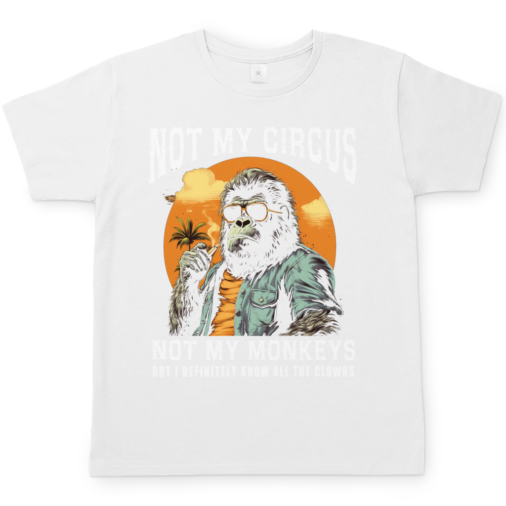 Herren T-Shirt "Nicht Mein Zirkus Nicht Meine Affen" Variante 2