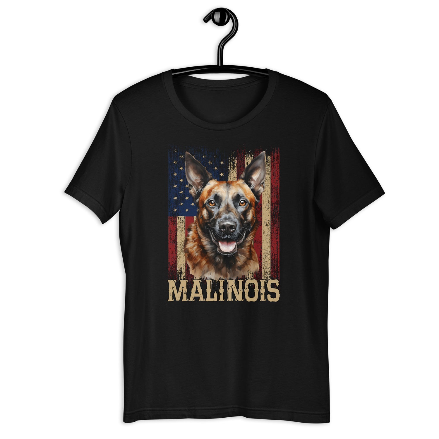 Belgischer Malinois  „ Malinois mit US-Flagge „ Variante 5