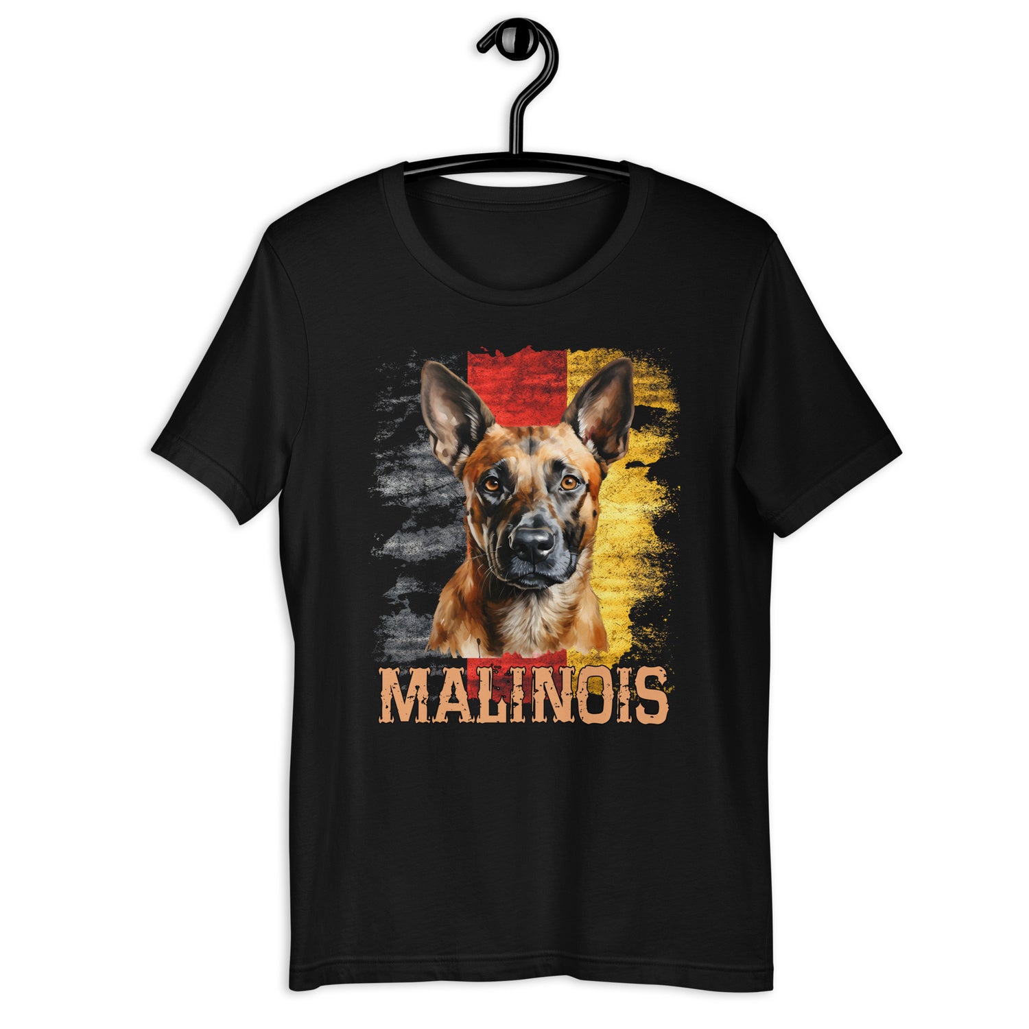 Belgischer Malinois  „ Malinois mit Deutschland Flagge „ Variante 2