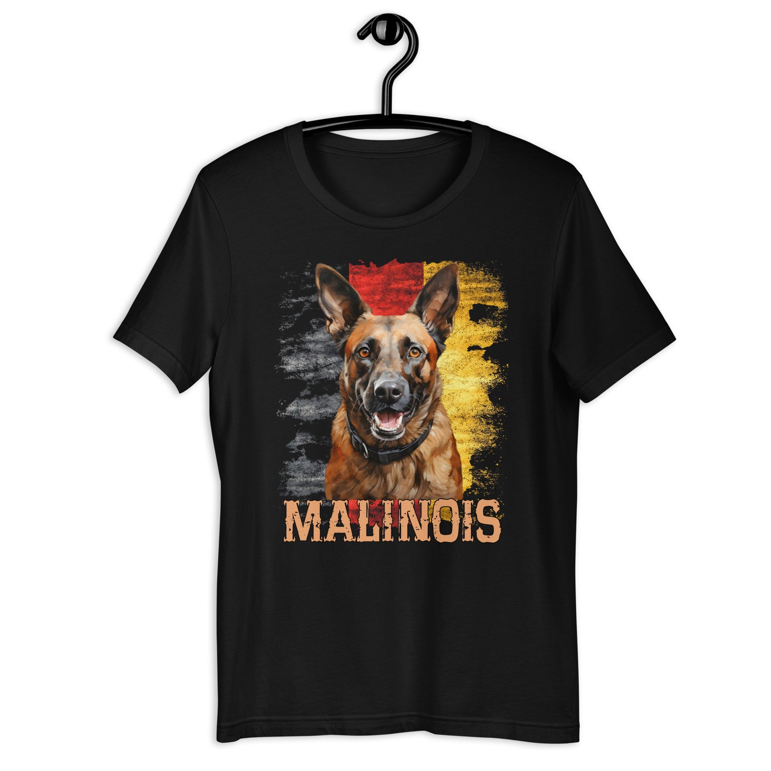 Belgischer Malinois  „ Malinois mit Deutschland Flagge „ Variante 6