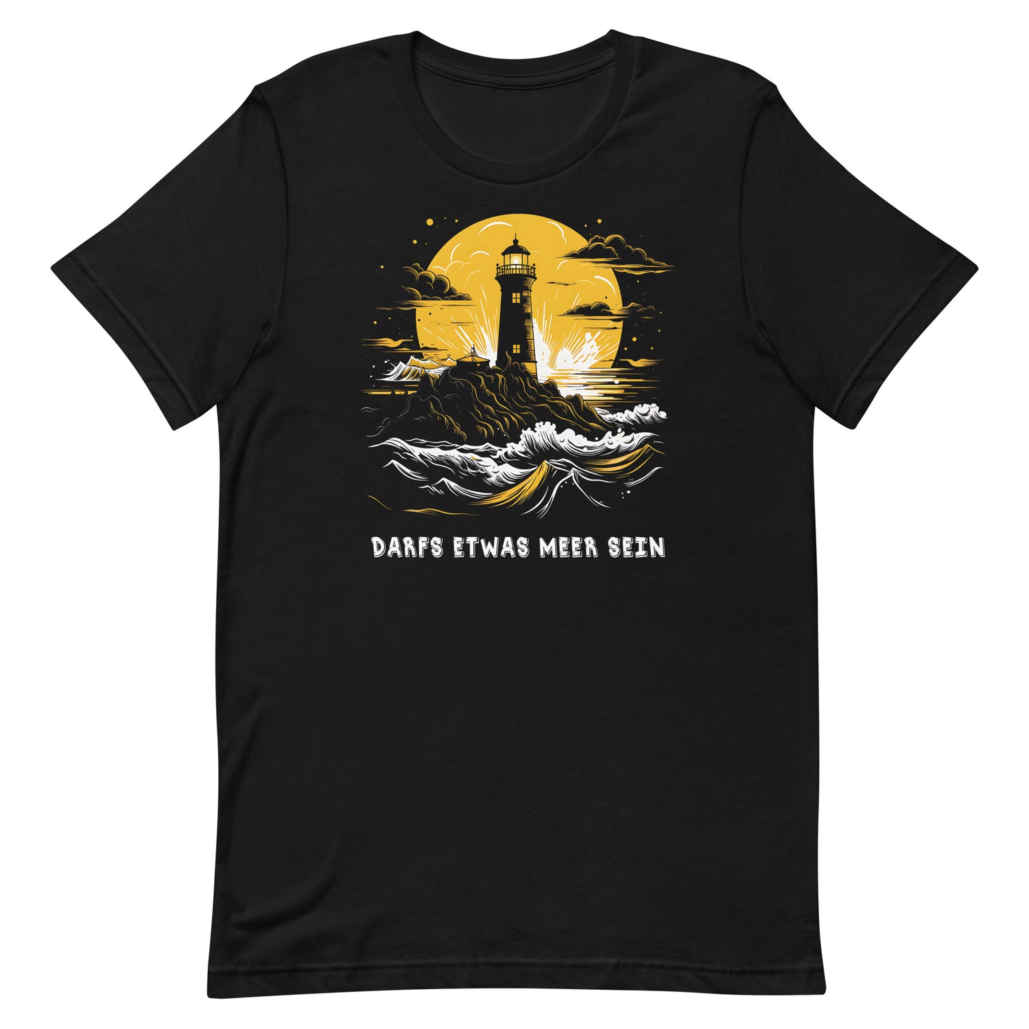 Leuchtturm Motiv " Darf etwas Meer sein " Funny T-Shirt Variante 6