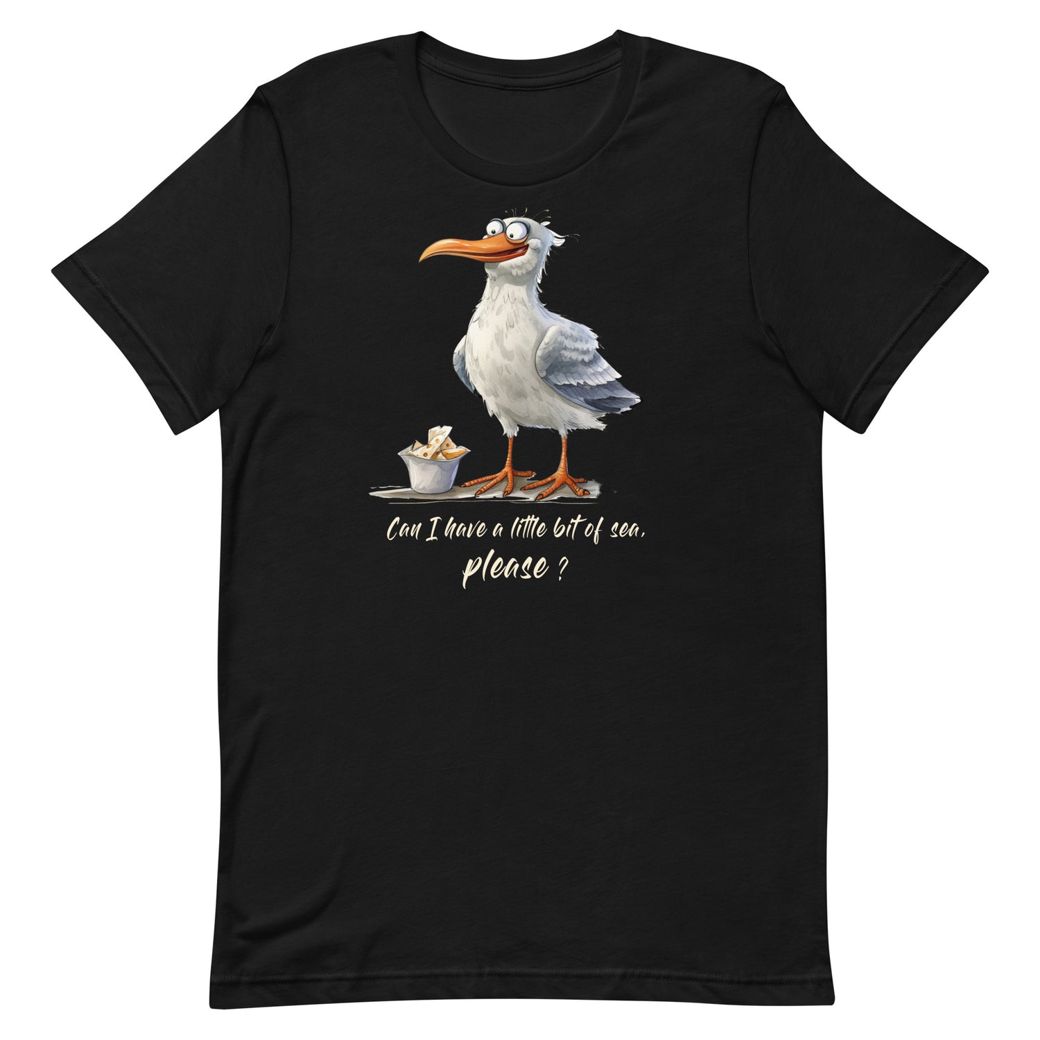 Lustiges Möwen Motiv "  Can I have a little bit of sea, please? " Funny T-Shirt Variante 10