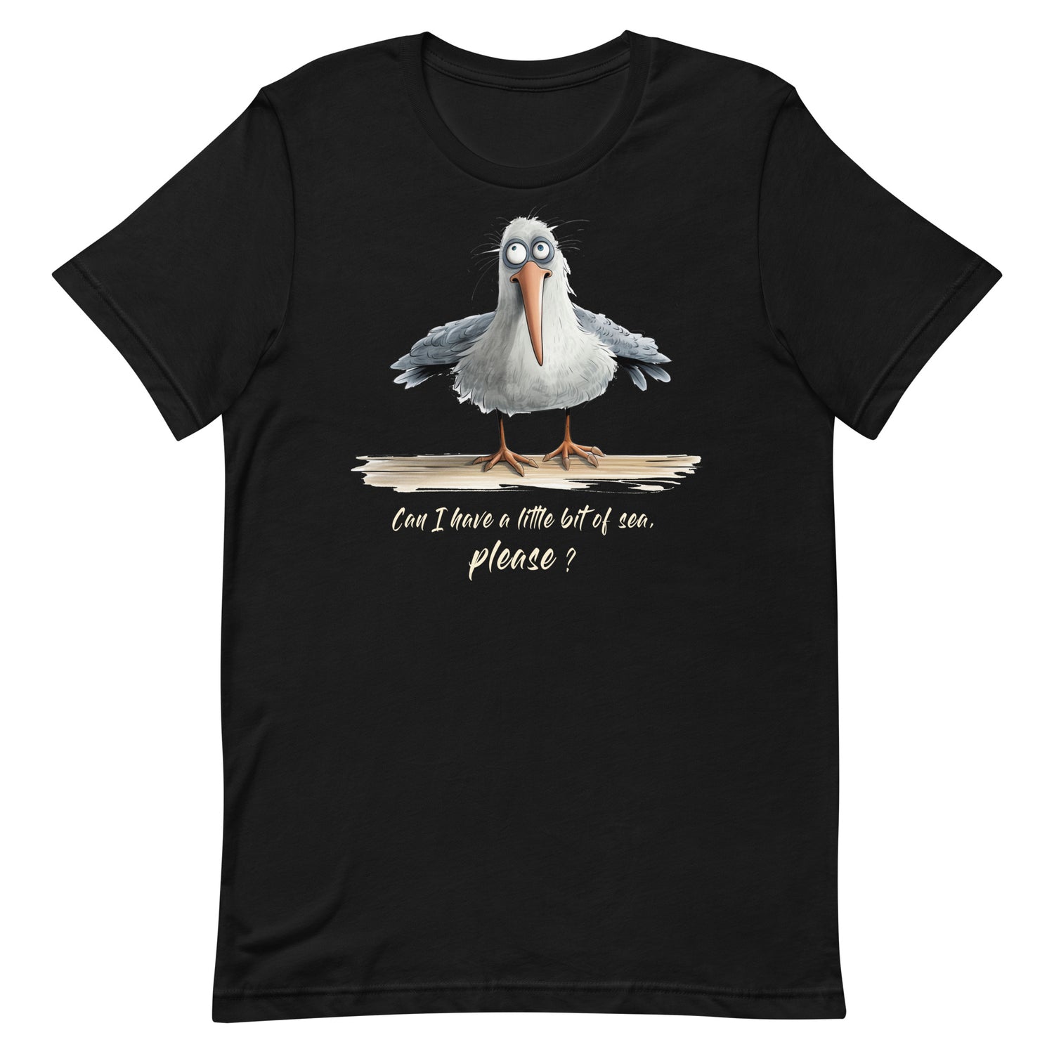 Lustiges Möwen Motiv "  Can I have a little bit of sea, please? " Funny T-Shirt Variante 11