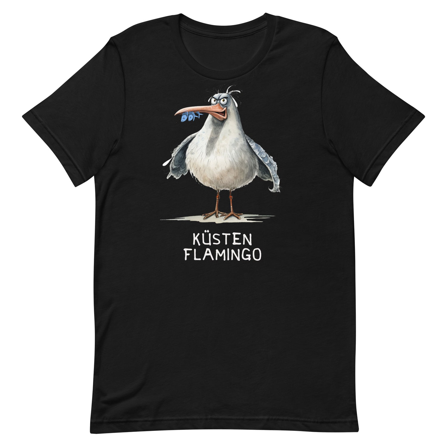 Lustiges Möwen Motiv "Lustige Möwe Küsten Flamingo " Funny T-Shirt Variante 1