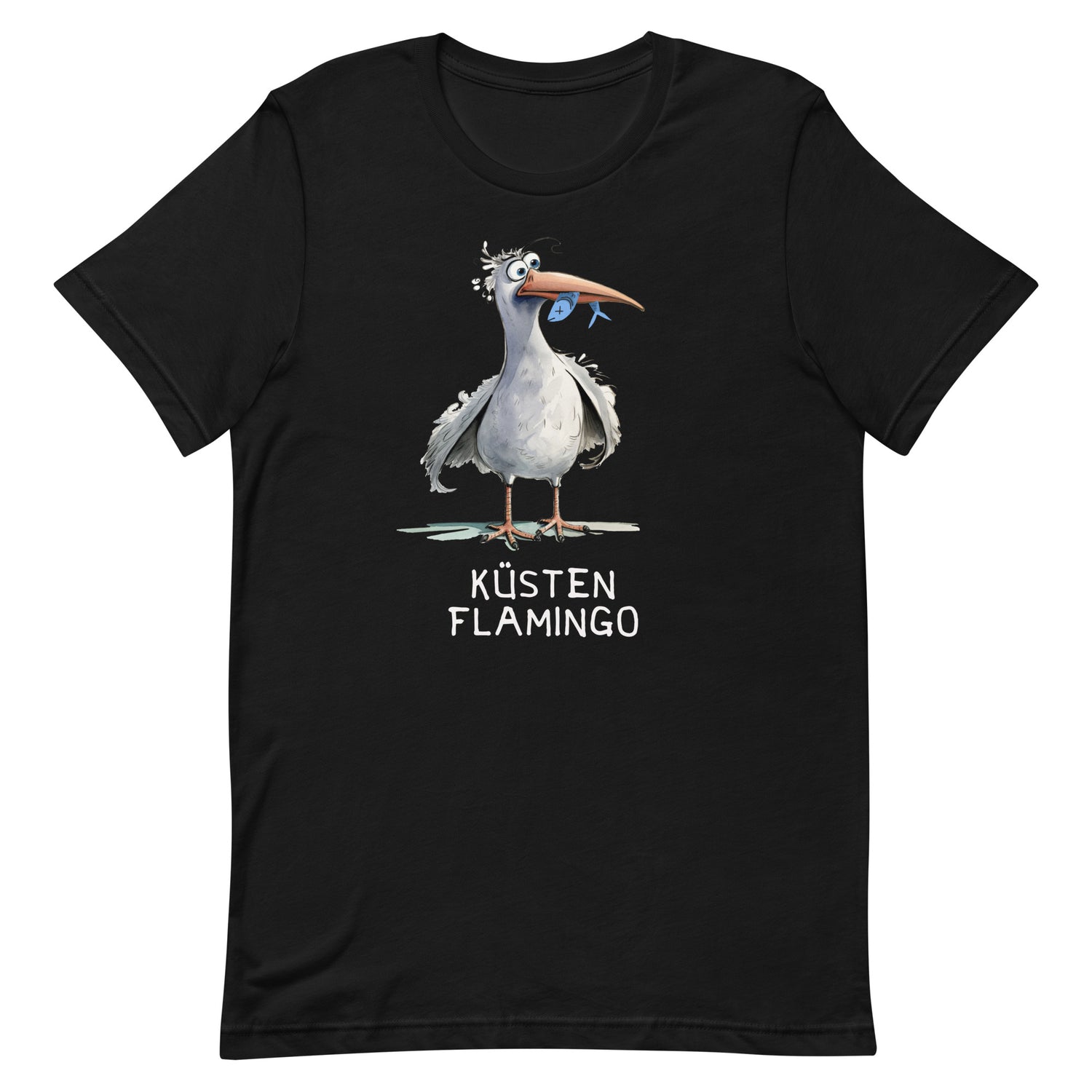 Lustiges Möwen Motiv "Lustige Möwe Küsten Flamingo " Funny T-Shirt Variante 2