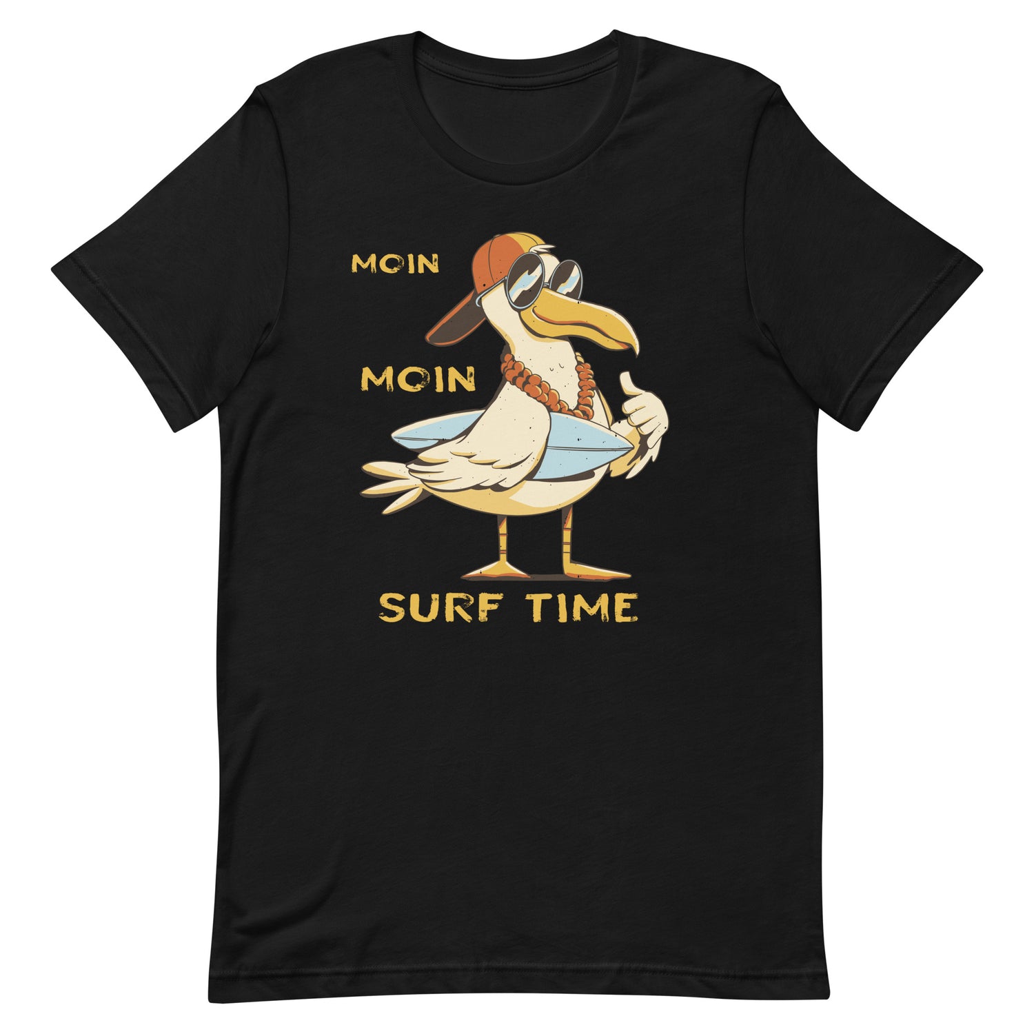 Lustiges Möwen Motiv "MOIN MOIN SURF TIME "