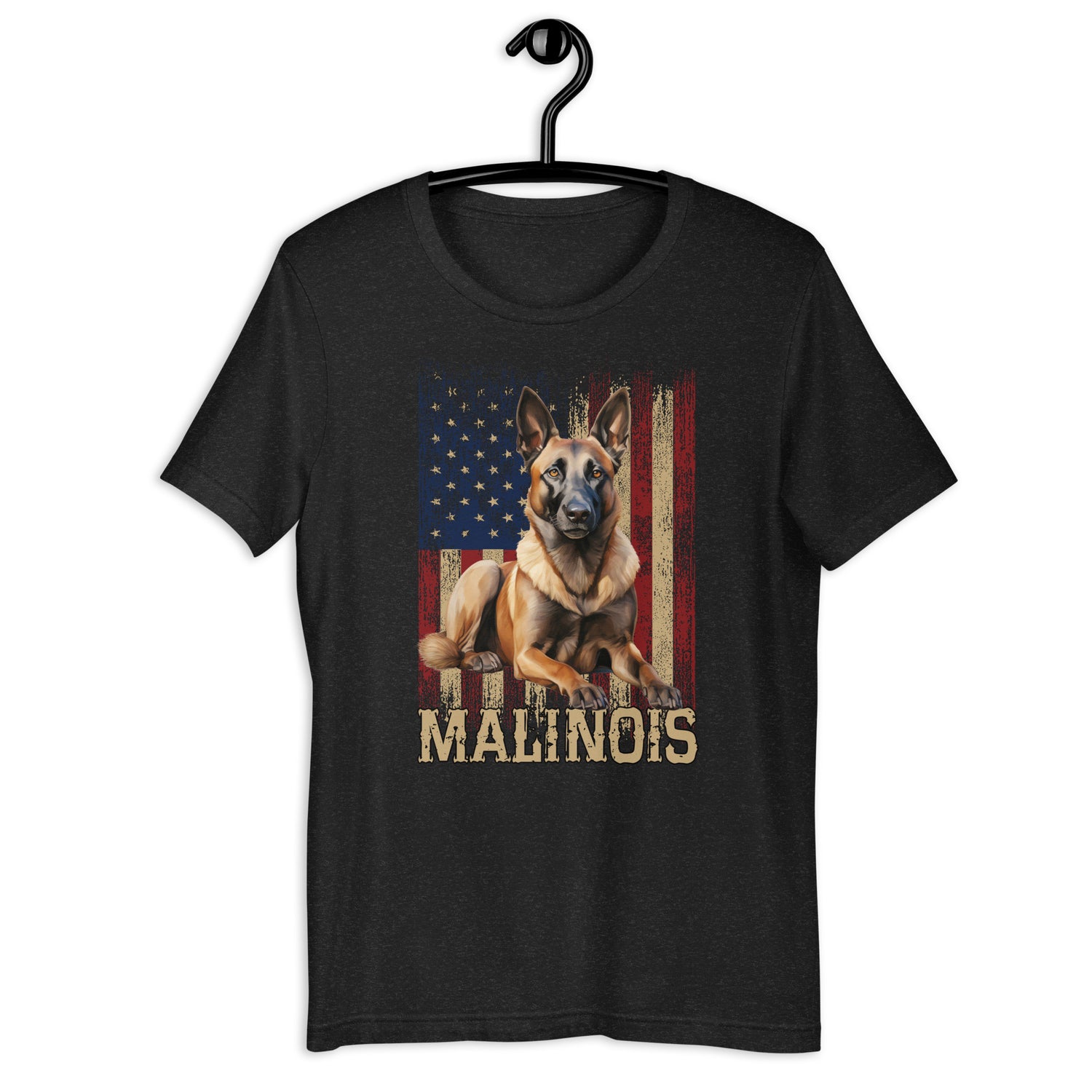 Belgischer Malinois  „ Malinois mit US-Flagge „ Variante 4