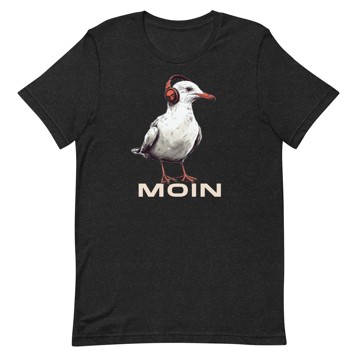 Lustiges Möwen Motiv "Stylische Möwe am Meer Spruch: Moin " Funny T-Shirt Variante 4