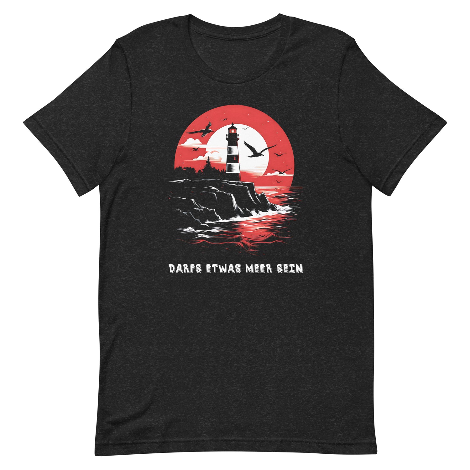 Leuchtturm Motiv " Darf etwas Meer sein " Funny T-Shirt Variante 4