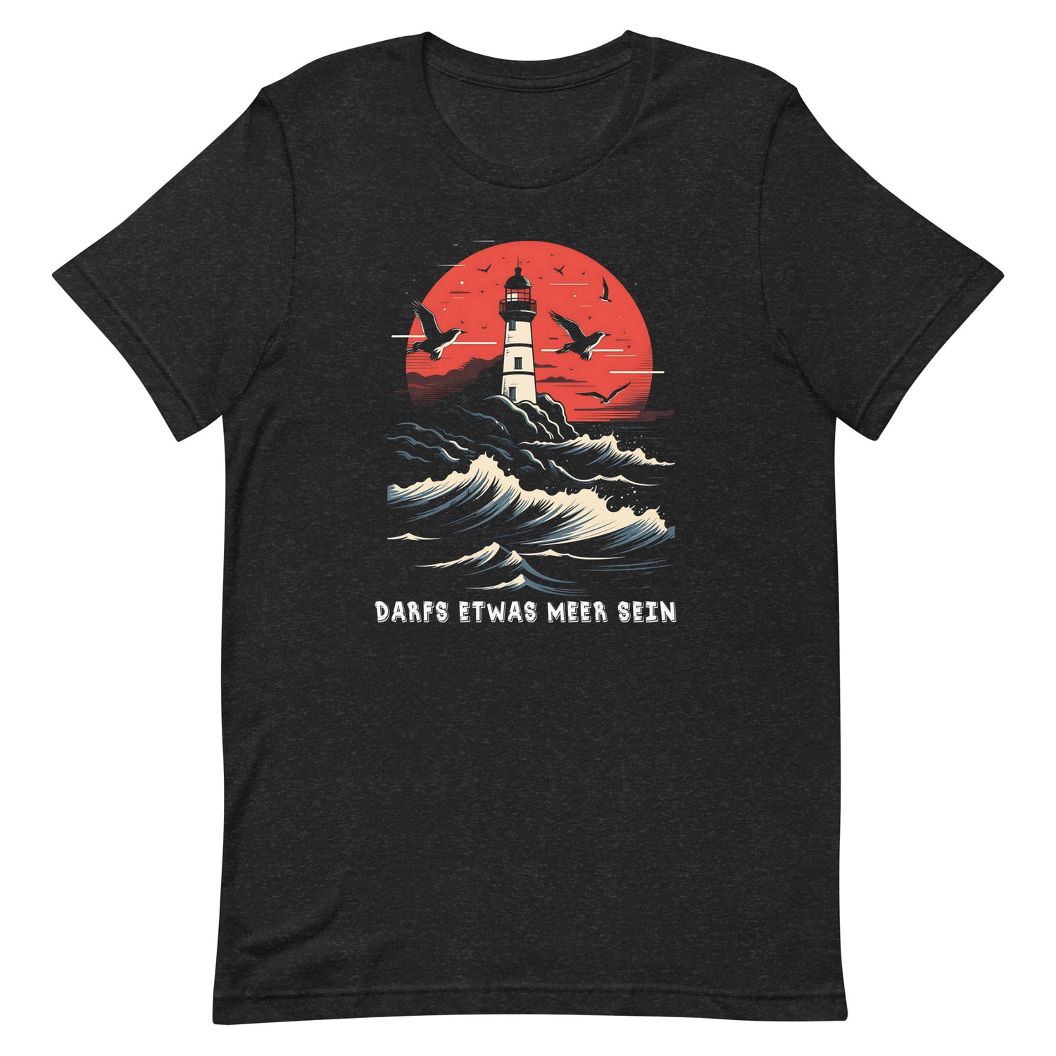 Leuchtturm Motiv " Darf etwas Meer sein " Funny T-Shirt Variante 5