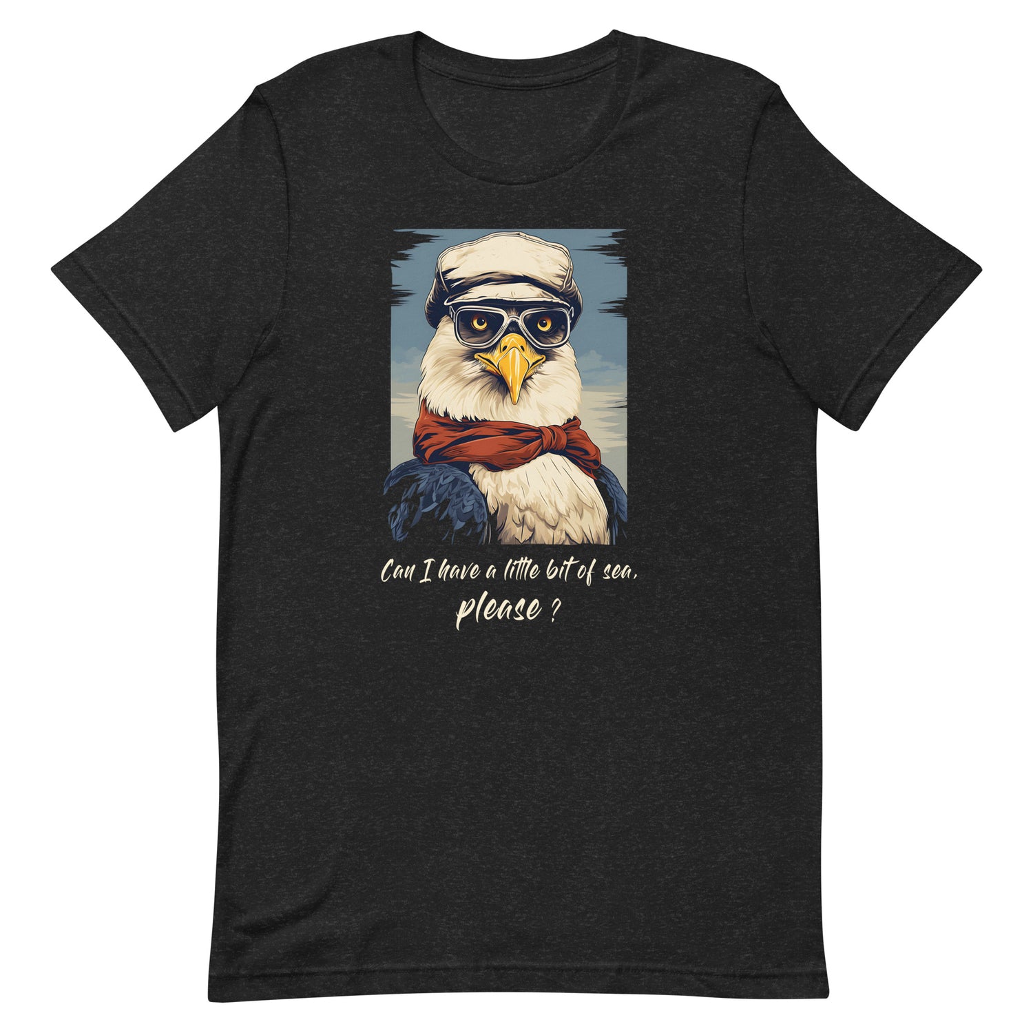 Lustiges Möwen Motiv "  Can I have a little bit of sea, please? " Funny T-Shirt Variante 2