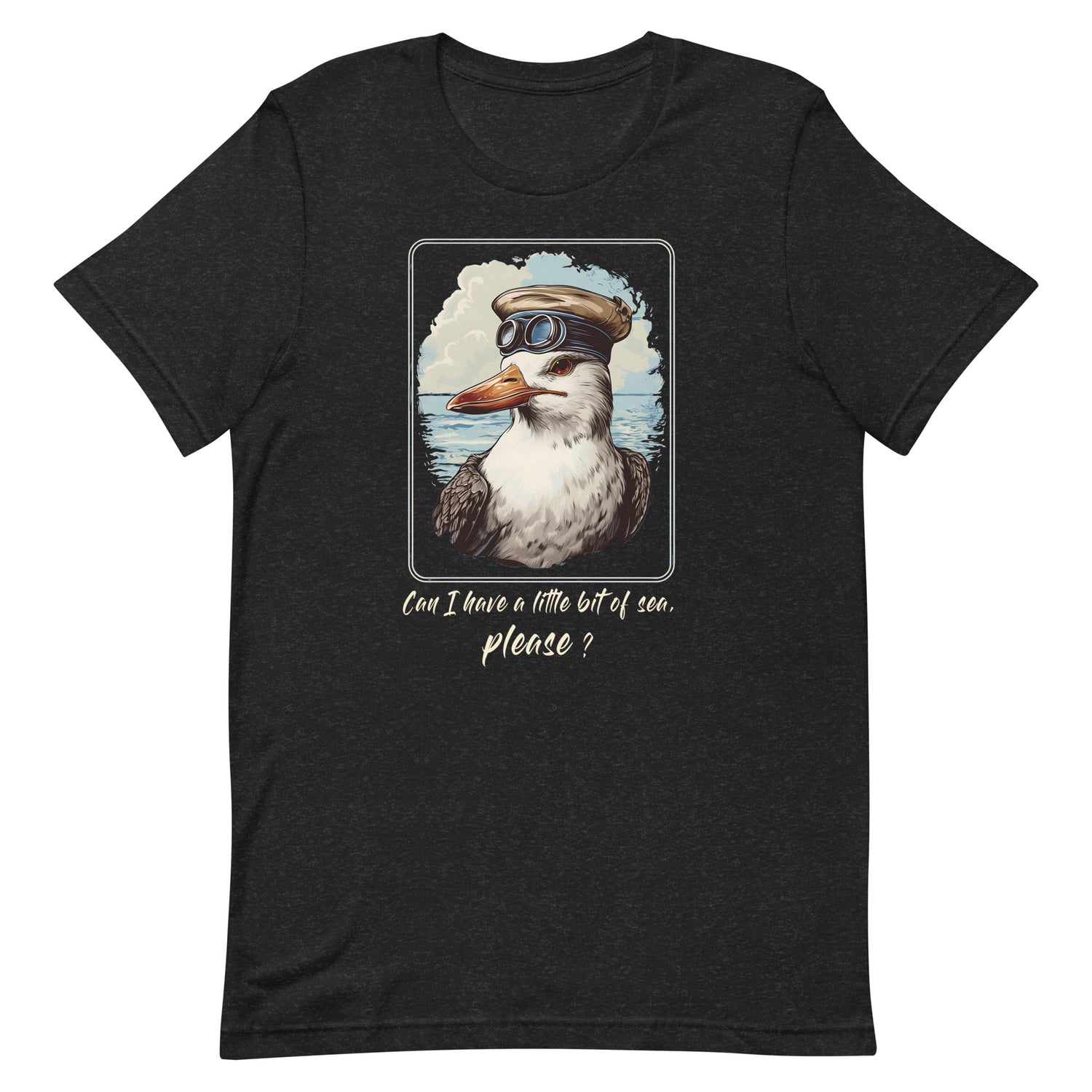 Lustiges Möwen Motiv "  Can I have a little bit of sea, please? " Funny T-Shirt Variante 3