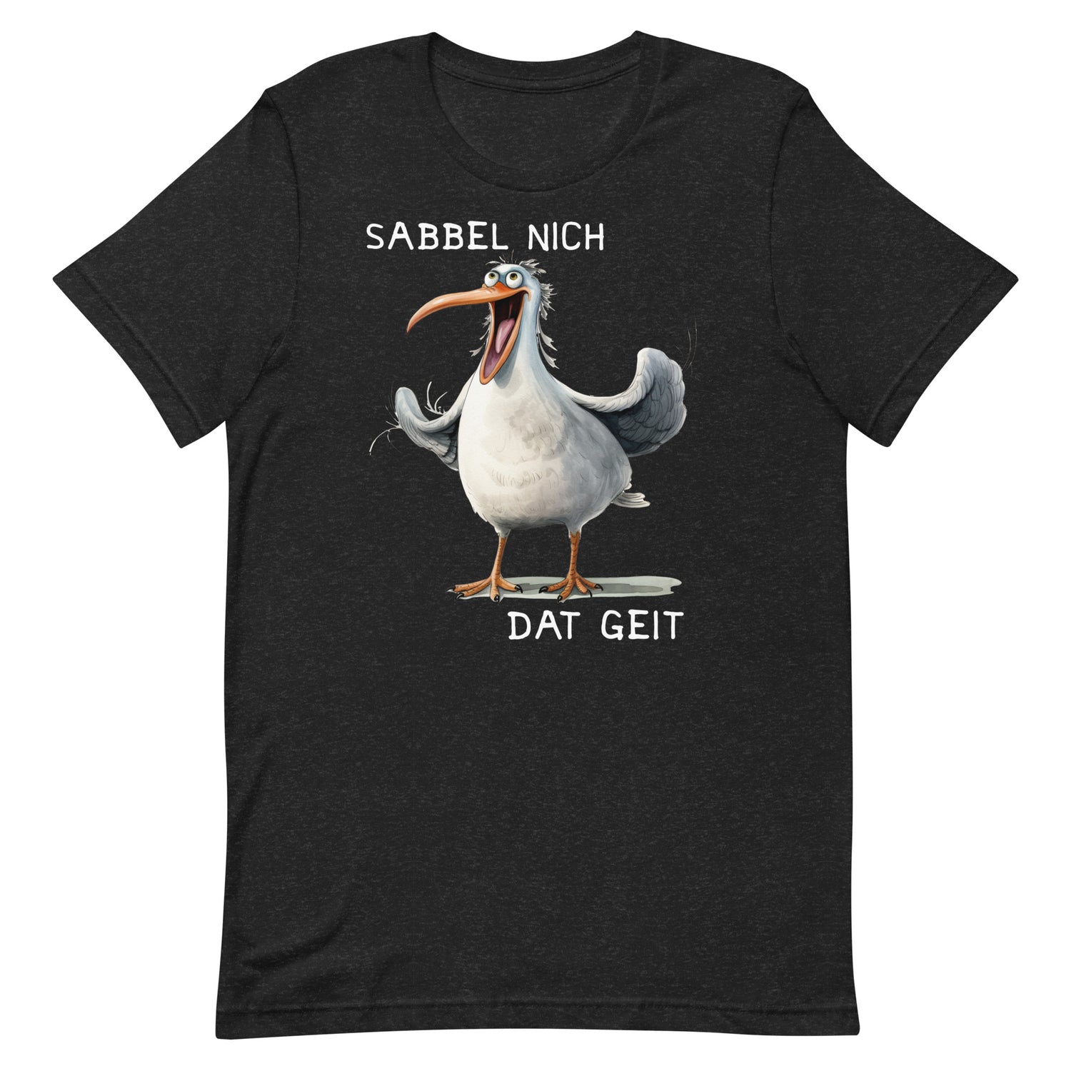 Lustiges Möwen Motiv "Sabbel nich dat geit "  Variante 2
