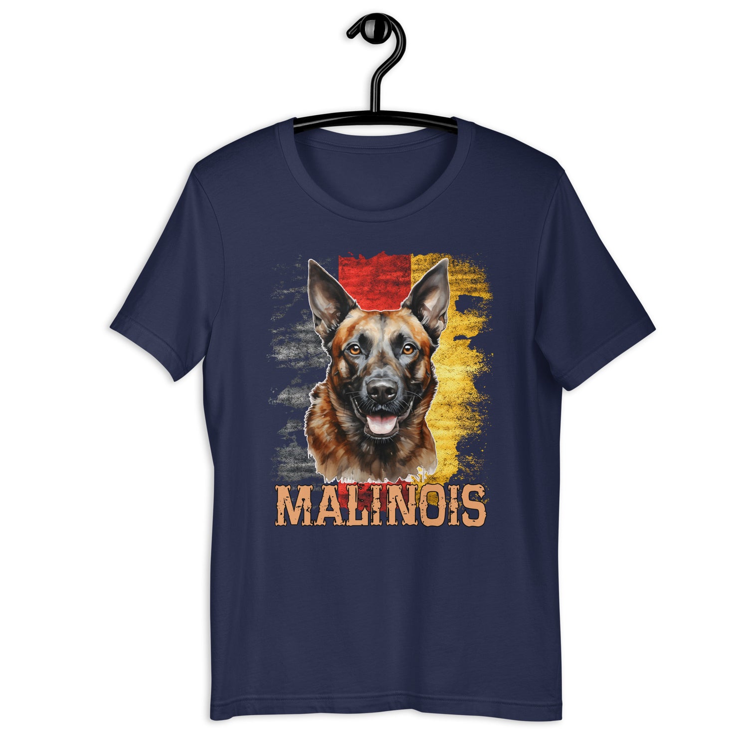 Belgischer Malinois  „ Malinois mit Deutschland Flagge „ Variante 3